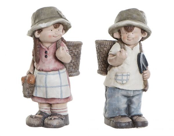 coppia bambini con ceste