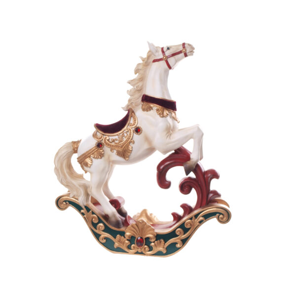 CAVALLO A DONDOLO GRANDE IN POLIRESINA