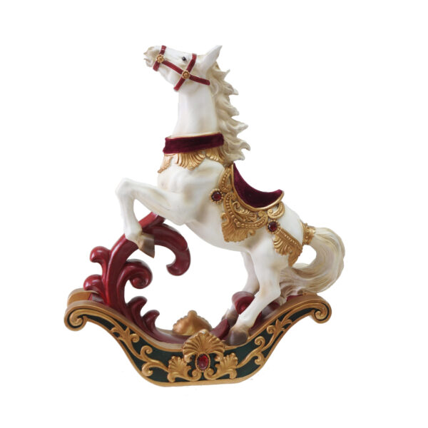 CAVALLO A DONDOLO PICCOLO IN POLIRESINA